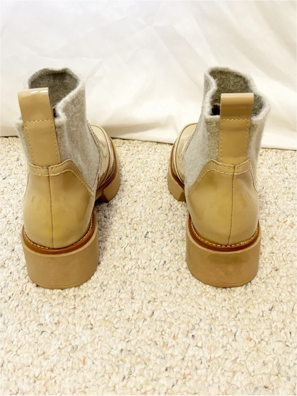 Dolce Vita Saline H2O Waterproof Platform Booties in the color dune size 9.5
